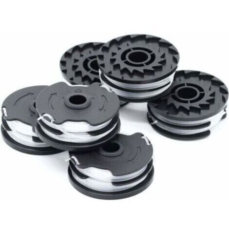 6er-Pack Ersatzspulen für LIDL Parkside PRTA 20-Li A1, B2, C3, PRT 550 A1, A3 und PRT 300 A1 Akku-Rasentrimmer – 2 x 4 m, 1,6 mm