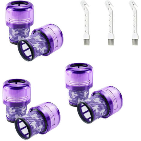 6er-Pack Filter für Dyson V11 Absolute Extra Pro, V11 Torque Drive Animal, V15 Detect Akku-Staubsauger SV14, SV17, SV22. Waschbarer HEPA-Ersatzfilter. Ersetzt DY-970013-02.