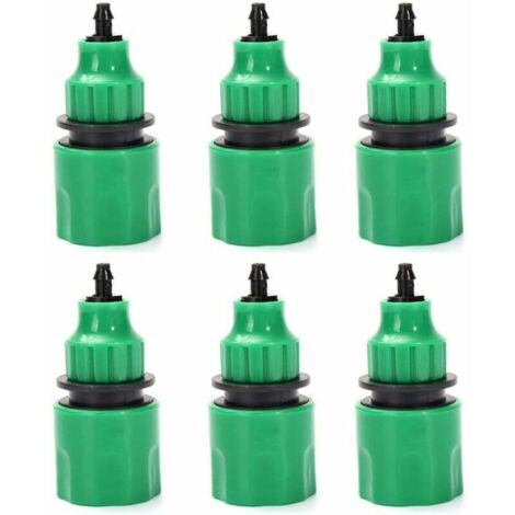 (6er-Pack) Gartenschlauch-Einwegadapter-Wasserhahnanschluss