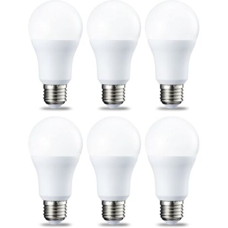 6er-Pack LED-Lampen, Edison-Schraubsockel E27, 12 W (entspricht 120 W), kaltweiß, nicht dimmbar
