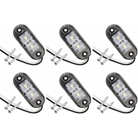 6er-Pack LED-Seitenmarkierungsleuchten für Auto, Anhänger, Wohnmobil, Caravan, Fahrrad, Motor