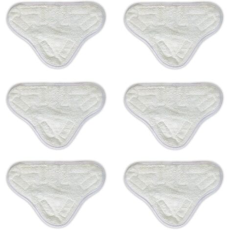 6er-Pack Mikrofaser-Dampfmopp-Reinigungspads, Ersatz-Dampfmopps, kompatibel mit H2O X5 H20, waschbar