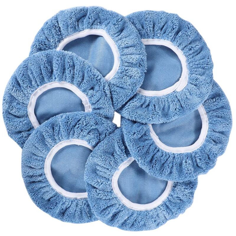 Image of 6er-Pack Poliertücher für Motorhauben aus Vlies (180–200 mm) – Blau