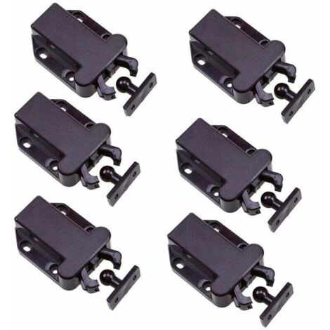 6er-Pack Schrankverschlüsse mit Touch-Release – nicht magnetische Schubladenverschlüsse
