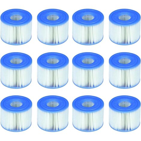 6er-Pack - Set mit 2 Filterkartuschen für INTEX SPA, also 12 Kartuschen