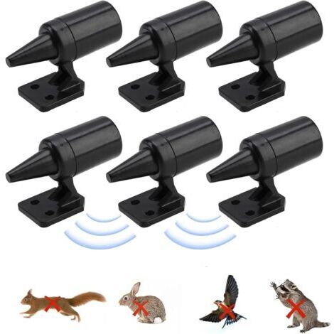 6er-Pack Ultraschall-Tierschutz für Wildschweine, Rehe & Co., geeignet für Fahrzeuge