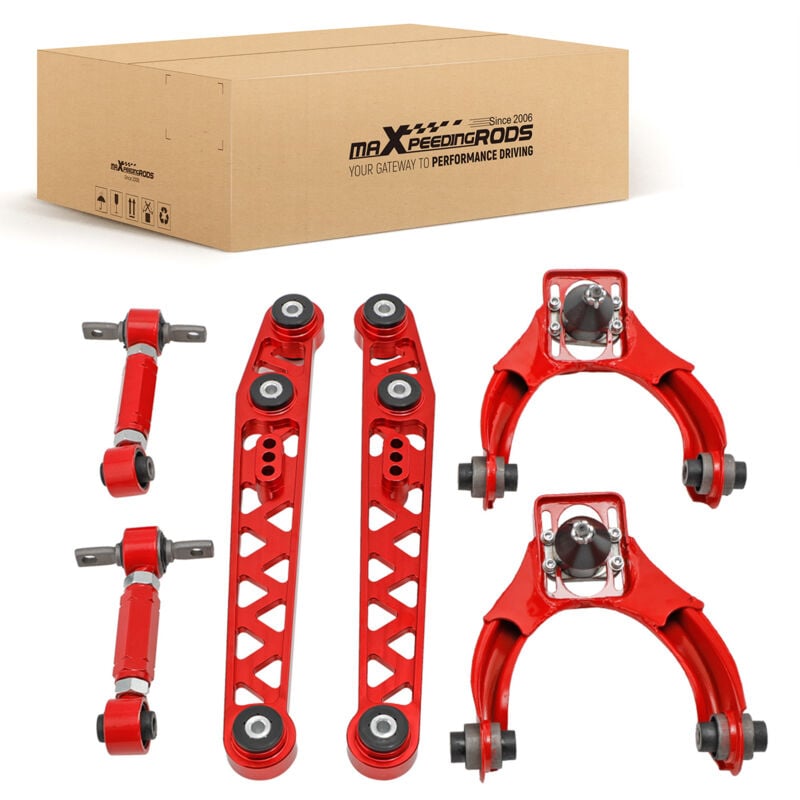 Image of Maxpeedingrods - 6ER-PACK untere querlenker+sturz-kit vorne und hinten for honda civic 1996-2000