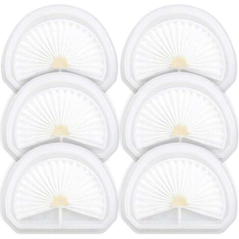 6er-Pack VLPF10-Staubsaugerfilter für Black & Decker Dustbuster HLVA315J HLVA320J00 N575266 HLVA325JP07 Handstaubsauger, ersetzt Teil VLPF10, N600601