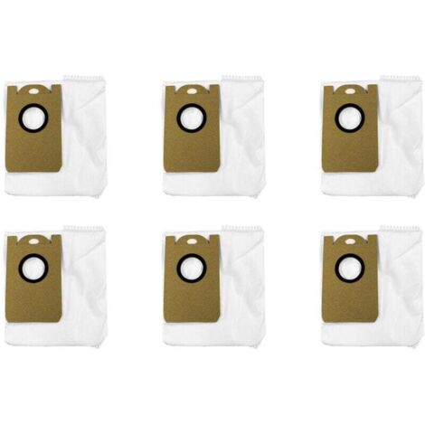 6er-Pack wasserdichte Staubbeutel mit großer Kapazität, kompatibel mit Proscenic M7 Pro, M7 Max, M8 PRO, für Neabot NoMo N1+, N1 Plus, N2