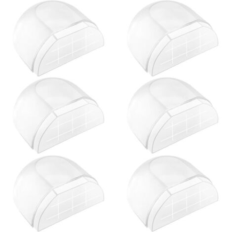 6er-Set Türstopper für den Innenbereich, selbstklebende Türstopper, Bodentürstopper, transparente Türstopper für alle Hartböden, selbstklebende Türstopper zum Schutz von Wänden und Möbeln