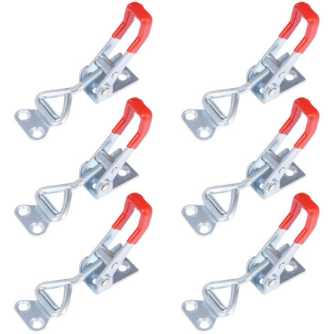 6er-Set verstellbare Metall-Kippriegel – EINNENFFER – Hebelriegel für Tischlerarbeiten, Schnellverschluss, Tragfähigkeit 100 kg