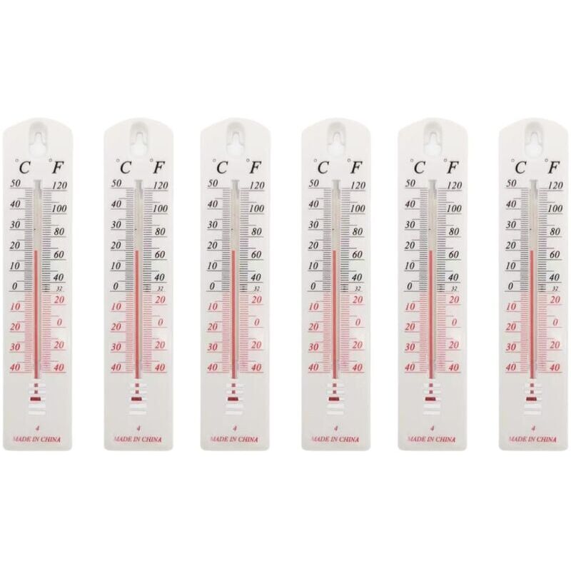Image of 6er-Set Wandthermometer für den Innen- und Außenbereich
