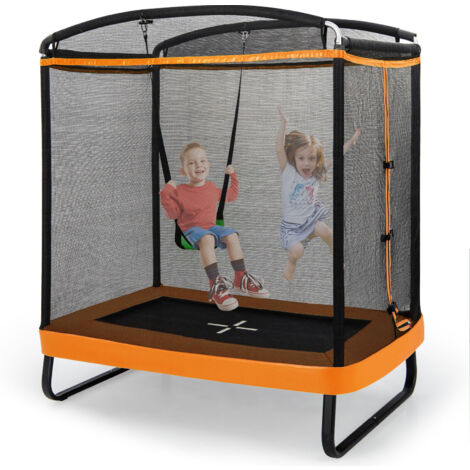 6FT Kids Trampoline Combo Bounce Outdoor Backyard Toddler Trampoline with Swing