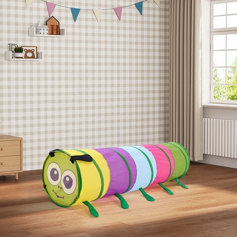 6FT Multicolor Crawl Play Tunnel Pop up Tunnel for Kids