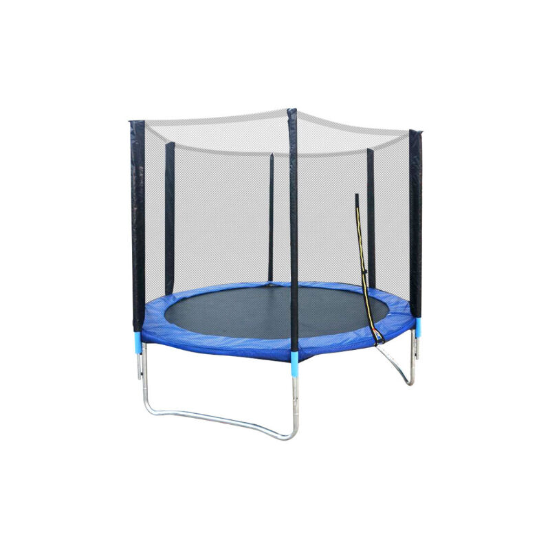 6FT Pack trampoline Avec Filet,Couverture de Protection bleu/noir