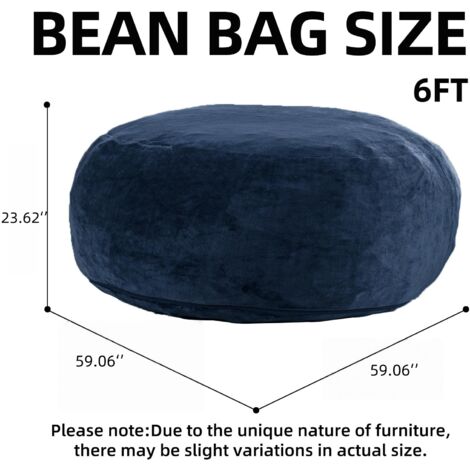 6FT Sitzsack,Sitzsackstuhl, Sofa für Erwachsene,weicher und bequemer Lesestuhl,geeignet für Schlafzimmer, Balkone und andere Orte