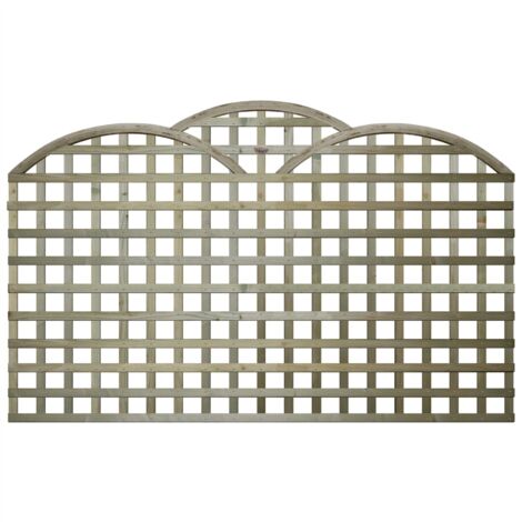 6ft x 3ft Triple Dome Privacy Trellis Panel