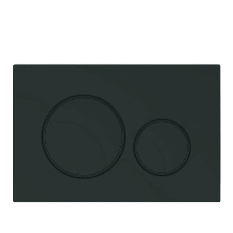 Convient pour panneau de commande de toilettes geberit duofix Sigma 20 - Noir Mat (115.882.16.1)