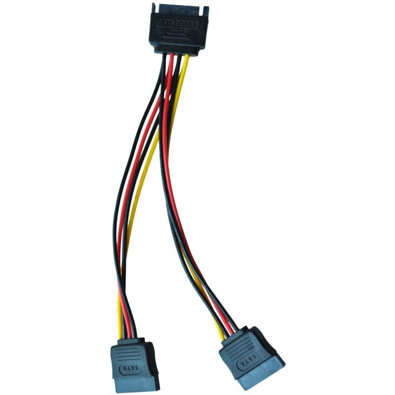 Tlily - 6in Alimentation sata Adapter Cable y Separateur - h / f (Cable d'Alimentation)