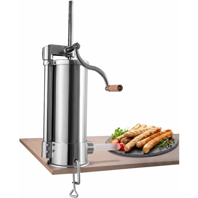 

Costway - 6L Embutidora de Salchicha Máquina de Embutidos Manual con 6 Tubos de Rellenado