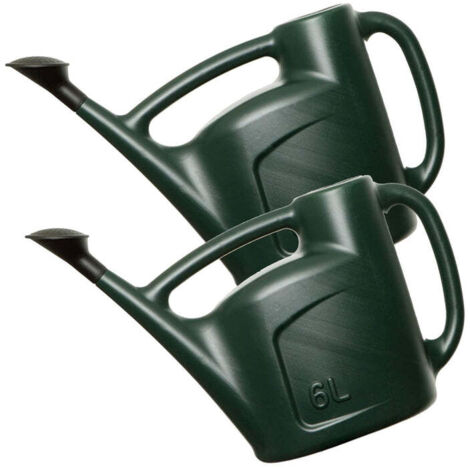 6L Green Garden Watering Can With a Detachable Rose Head Sprinkler & Durable Handle