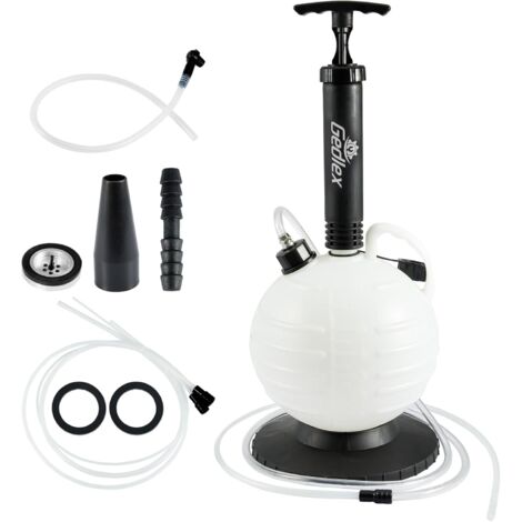 6L Pompe Vidange Huile Moteur, Pompe Huile Vidange Manuelle, Kit Vidange Tondeuse, Pompe Aspiration pour Le Liquide de Frein, l'huile, Le Condensat, Le Liquide de Direction Assistée