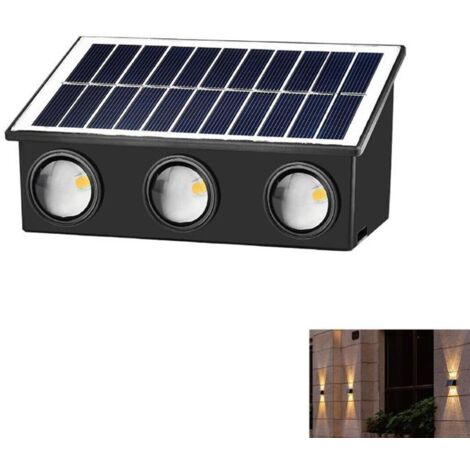 6LEDSOLARWANDLEUCHTEIP65WARMWEISSGARTENTE-B0575
