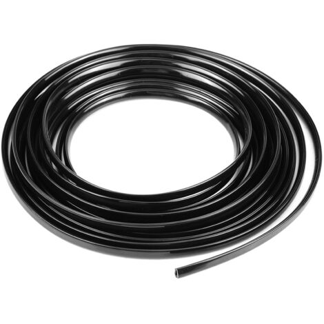 6m / 19.7ft Moulure de bord de porte de voiture noire Garniture Bande Scratch Guard Protecteur Moule de couverture (Noir)