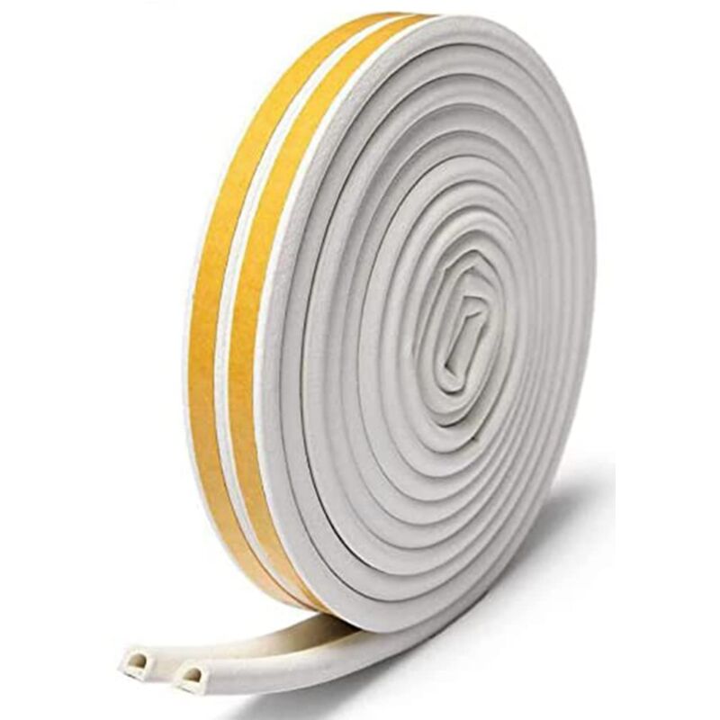 6m Joint d'étanchéité autocollant pour portes, joints de fenêtre en mousse, joint en caoutchouc, joint en caoutchouc, anti-collision,
