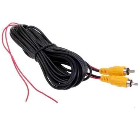 6M vidéo cable rallonge rca jack câble prise phono connecteur plug pour recul voiture fil de détection rouge