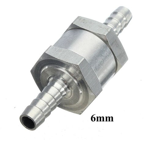 6mm en aluminium de ligne de carburant de clapet anti-retour a sens unique essence diesel