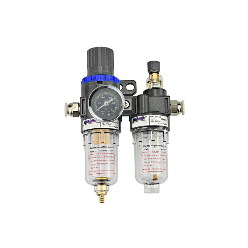 Csparkv - 8mm Séparateur d'eau et d'huile à air comprimé, réducteur de pression pour compresseur, filtre régulateur d'air