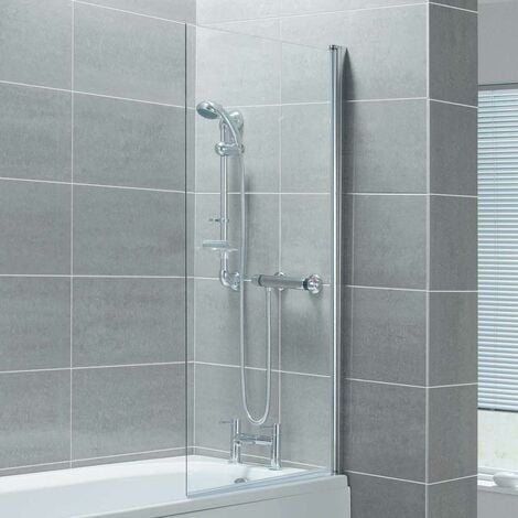 VODA 6mm Square Bath Screen 800 x 1400mm