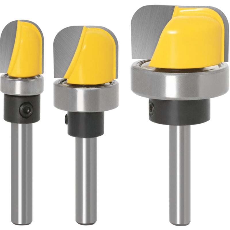 Image of Alovez - 6mm/6,35mm/8mm Schaft Router Bit Holzbearbeitung Runde Nase Router Bit Durchmesser