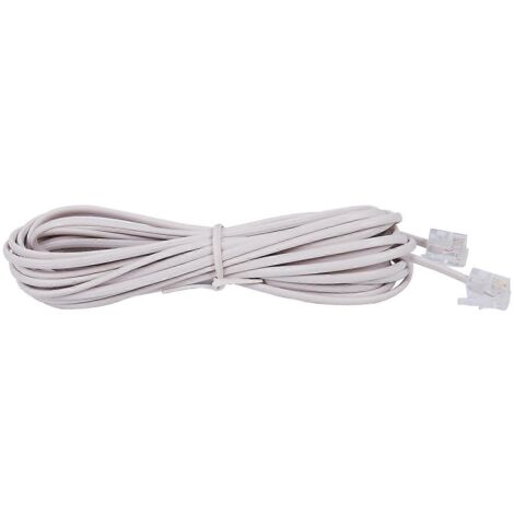 6P2C RJ11 Male to Male Plug Telephone Line Cable Wire 5M--
