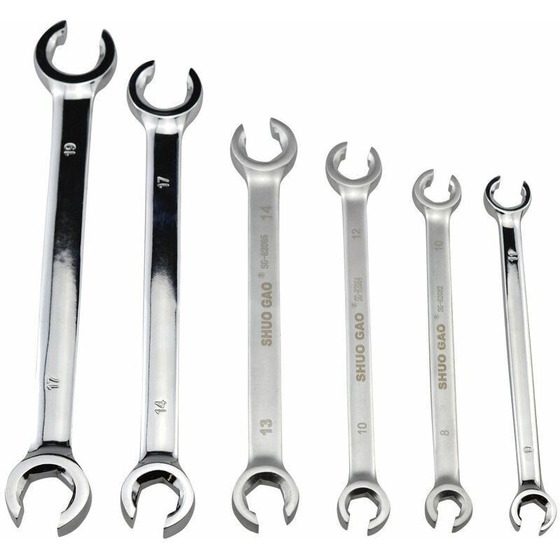 

6PC Set llave inglesa tuerca abocinada juego 8-19mm