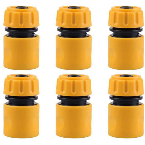 6Pcs 1/2in Quick Tap Water Connector Adapter Garden Irrigation Hose Connector Garden Tools