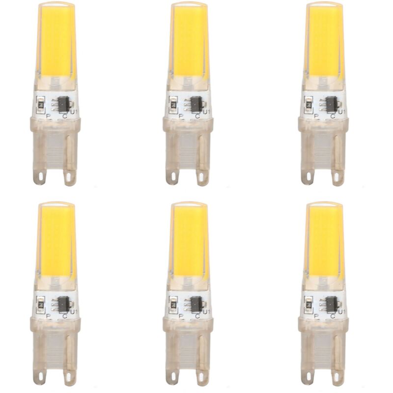 Eosnow - Ampoule led G9 cob cob, variable, professionnelle, remplacement pour lampes murales, lampes de Table, lumière chaude 220V, 6 pièces