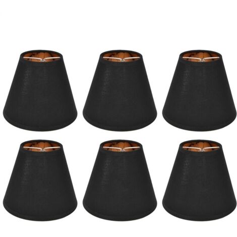 6PCS Abat-jour en tissu Clip sur abat-jour pour E14 Table Lustre Lampe de sol Lampe murale Décor de chambre-VSIAISV