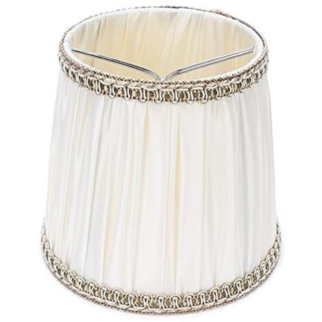6Pcs Abat-jour en Tissu Moderne Lustre Lampe de Table Couverture pour Vis E14 Accessoire de Maison