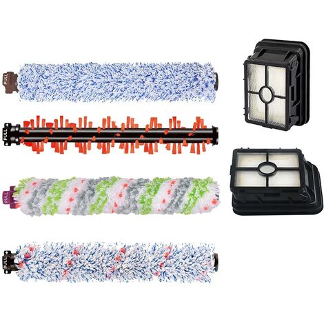 6Pcs Accessories pour Bissell Crosswave 3 en 1 Aspirateur Brosse de Rechange Filtre de Rechange pour Aspirateur Bissell CrossWave 1866/2306/2551/1785