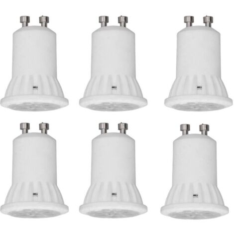6pcs Ampoules LED MR11 en Céramique 4W 360LM Pas d'UV Angle de Faisceau de 120 Degrés Support GU10 Outil d'éclairage Domestique AC 220V