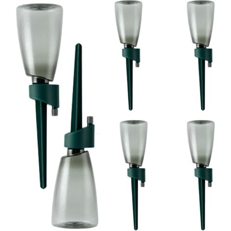 6PCS Automatische Pflanzenwässerungsgeräte mit 6 PCS 500 ml Flaschen, Tropfbewässerungssystem mit einstellbar