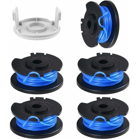 6PCS Bobines de Fil à Alimentation Automatique pour Débroussailleuse Ryobi One + AC14RL3A-18V 24V 40V Ryobi Bobines de Fil pour Coupe-Bordure(1.65mm16m)