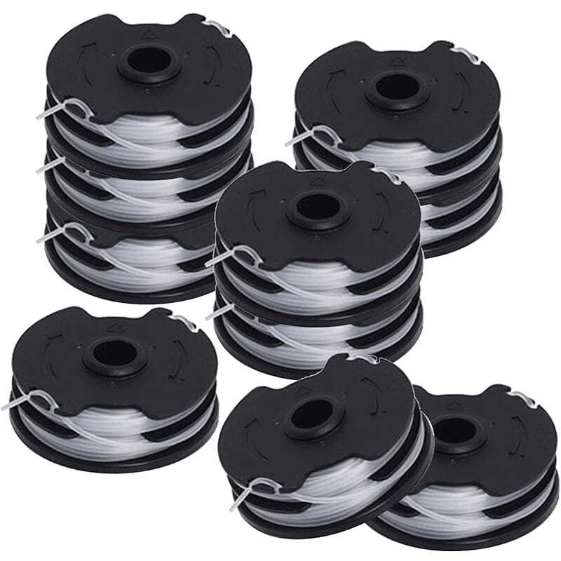 10pcs Bobines de fil de rechange pour lidl Parkside, coupe-bordures prta 20-Li A1,B2,C3,PRT 550 A1,A3,PRT 300 A1-2 x 4 m 1,6 mm