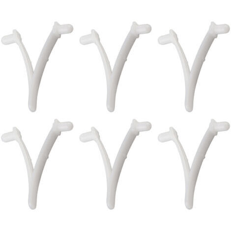 6PCS Clip Papillon V pour Accessoires de Piscine, Brosse de Spa, Rateau à Feuilles, Filet Ramasse Feuilles, Tête d’Aspirateur