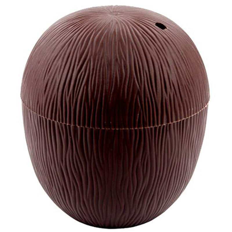 Stunacy 6pcs Coconut Cup For Cocktails Hawaiian Party Plastic Drink Bottle 56g