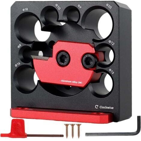 6pcs Dowel Maker Kit Metric 8 mm à 20 mm Coraire réglable avec Une Lame de carbure de Forage électrique Dowel Dowel Round Auxiliary Tool pour Les tiges en Bois bâtons Le Travail du Bois
