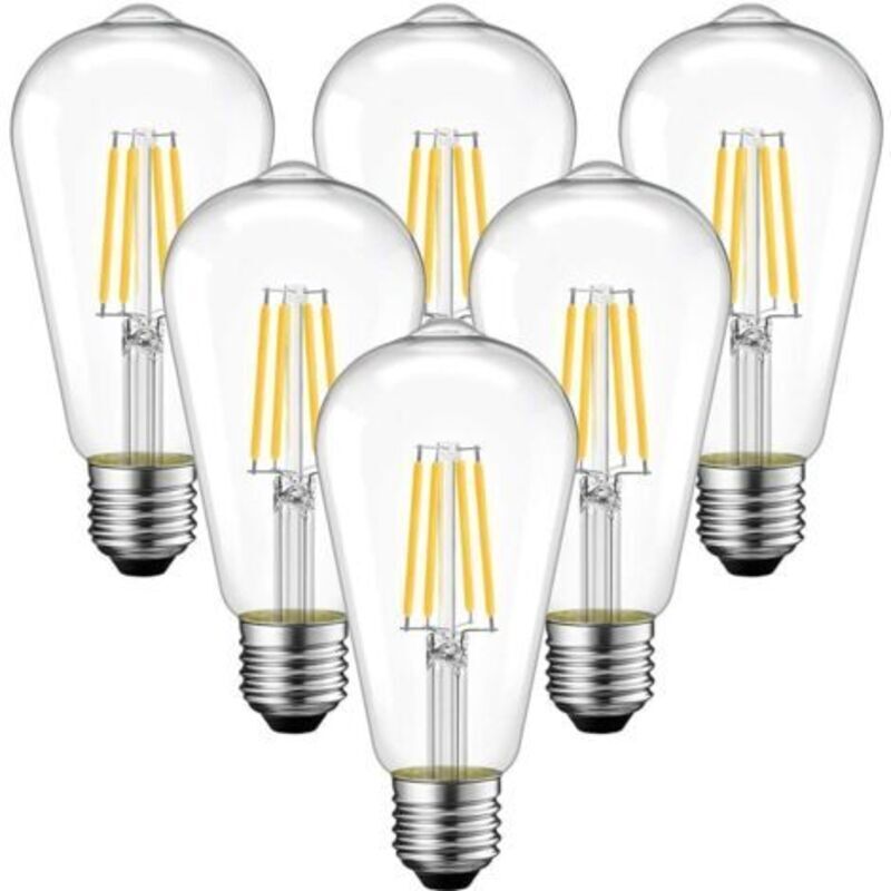 Image of [6pcs] E27 4W screw-in LED filament&hellip;