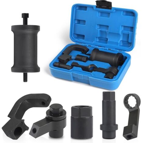 6pcs Extracteur d'injecteur Diesel Outil Compatible avec Audi VW VAG 1.6 2.0 TDi Moteur Remplace T10402 T10415 avec Marteau Coulissant et 5 Adaptateurs